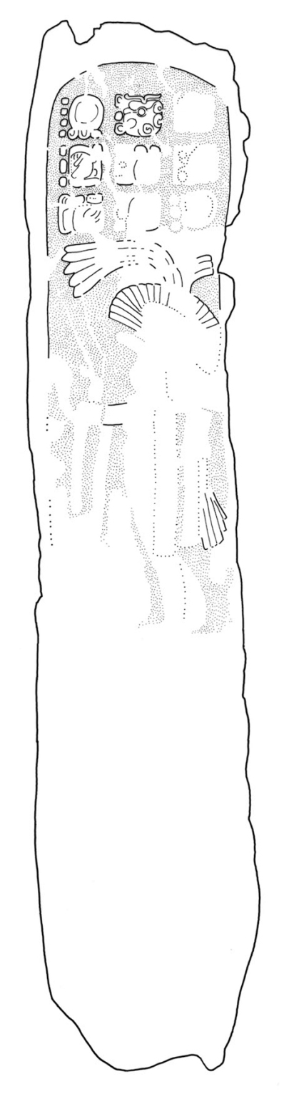 El Chal, Stela 5, drawing